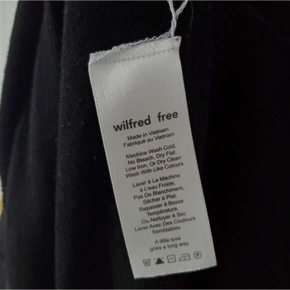 ARITZIA WILFRED FREE "Chrissy" Black Heathered Jersey Knit Halter Dress - Picture 13 of 13